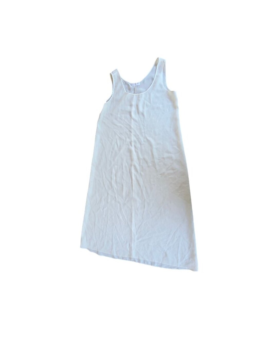Vintage 70s Farr West White Full Slip Dress Small USA Made Y2K Cottagecore